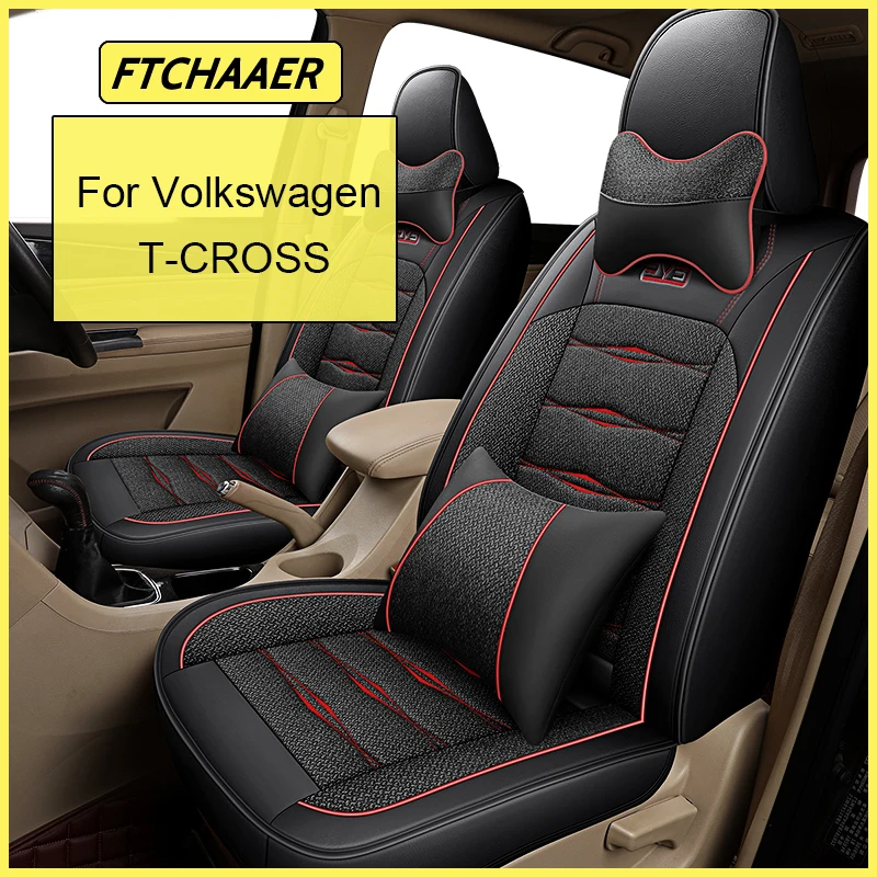 Coprisedile Auto Ftchaaer Per Vw T-Cross T-Roc Accessori Auto Interni (1 Sedile)