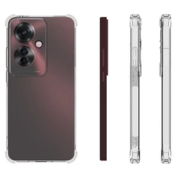 Clear Air Cushion Shockproof Silicone TPU Back Cover Case for Oppo Reno 9A CPH2523 (Clear Airbag Case)