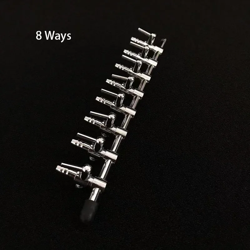 1 2 3 4 5 Way Aquarium Air Splitter Valve Fish Tank Air Pump Flow Splitter Distributor Pump Valve Tap Lever Control Switch Valve