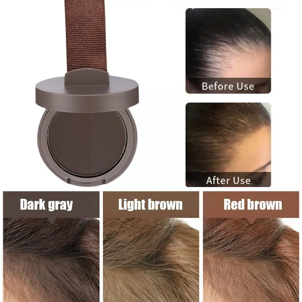 Hair Building Powder Hair Coloring Product 3colors Hair Fluffy Powder Hairline Modified Repair Shadow Hair Natural Cover Beauty Trimming Loss Powder Makeup