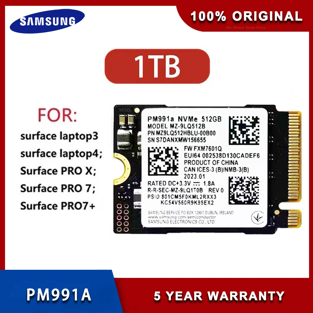 Promotion!! Samsung PM991a 1TB SSD M.2 2230 Internal Solid State Drive