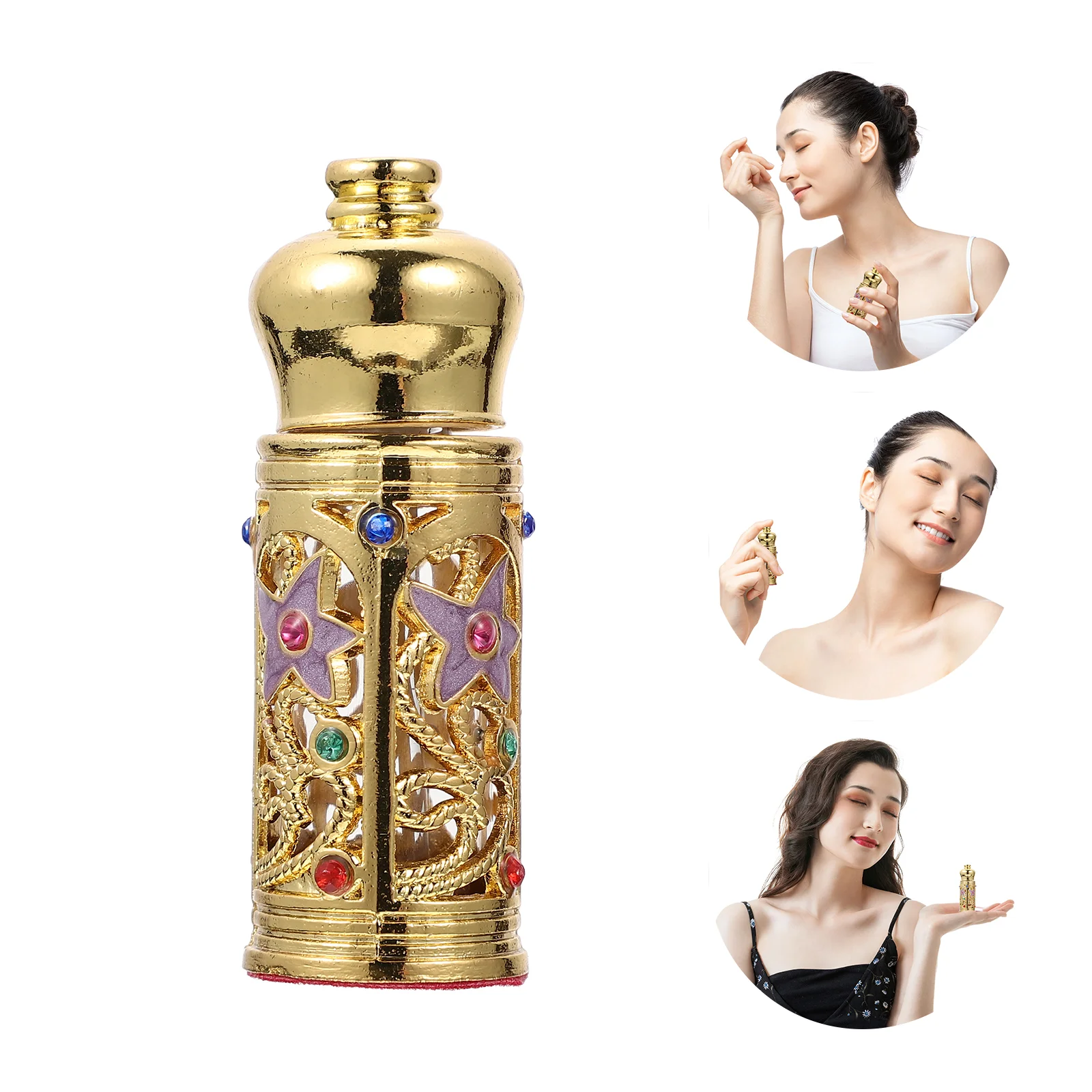 

Essential Oil Empty Bottle Middle Eastern Decor Perfumes Portable Exquisite Spray