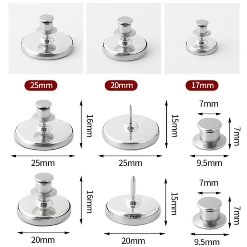 Curtain Magnetic Button Detachable Curtain Fix Fastener Clip Prevent Light Adjustment Window Screen Close Magnet Buckle 4/8Pairs curtain fasteners