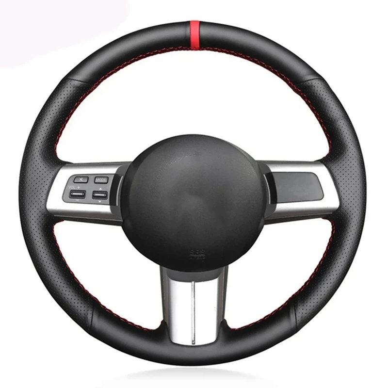 맞춤형 자동차 핸들 커버 가죽 끈 마쓰다 MX-5 Miata 2009-2014 RX-8 2009-2013 CX-7 2007-2009