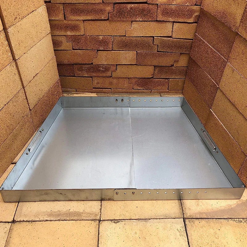 

Fireplace Tray-Expandable/Adjustable Ash Pan With Handles For Up To 30Inch Fire Place Grate-Nuts And Bolts Included Easy To Use