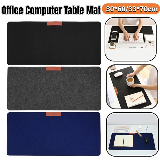 Large Size Office Computer Desk Protector Mat Table Wool Felt Mouse Pad  Laptop Cushion Non-slip Keyboard Mat Gaming Accessories - AliExpress