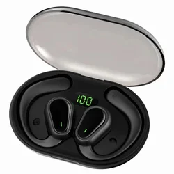Origin Wireless Bluetooth Earbuds with Ear Hook Design for Comfort and Sports (Black)