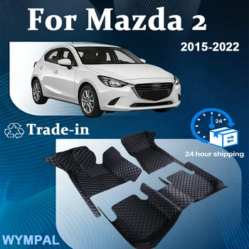 Tappetini auto per Mazda2 Mazda 2 Demio DJ DL 2015 ~ 2022 tappetini in pelle tappeti tappeti parti interne accessori auto