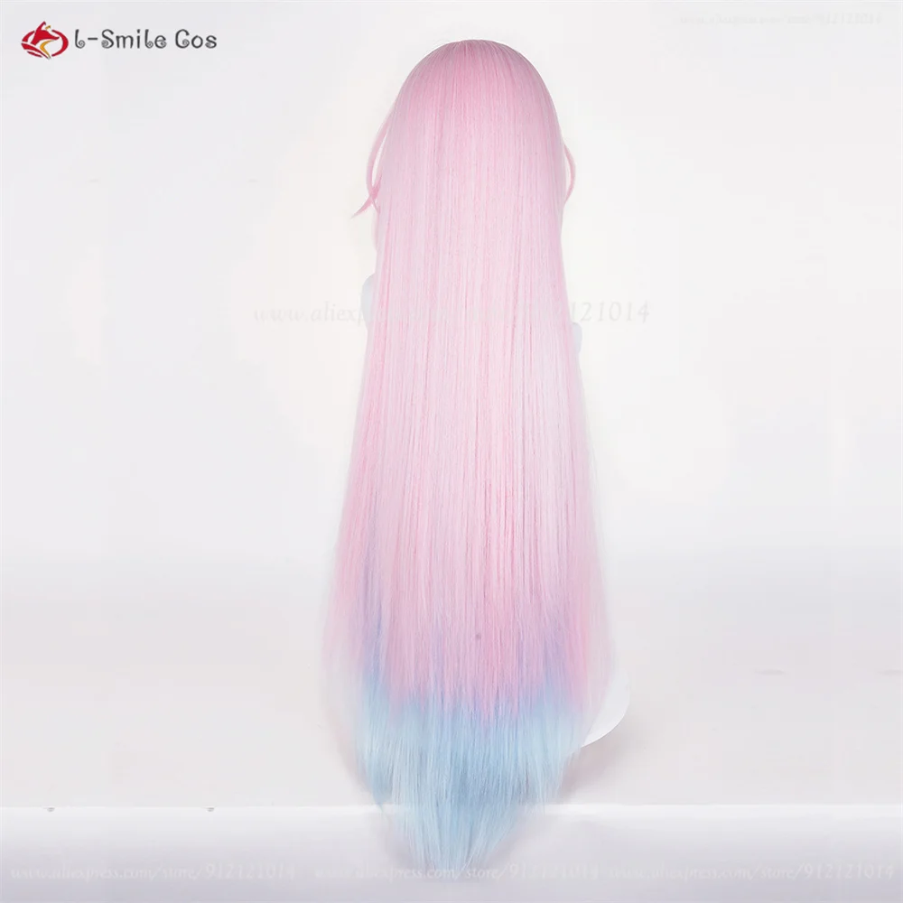 HSR Cyrene Cosplay Perücke 105/130cm Pink Mix Anime Hitzeresistent Synthetik 14
