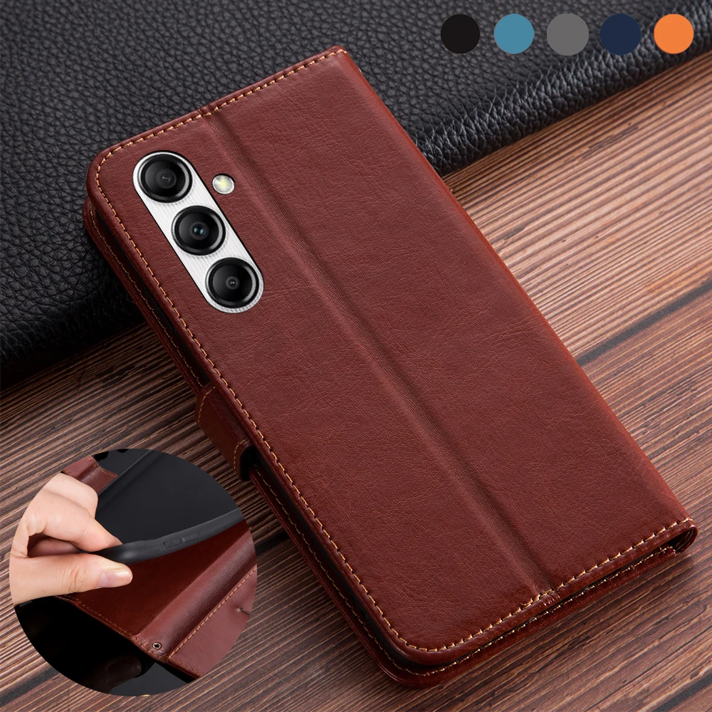 Luxury Flip book leather case on For Samsung M54 5G Cover Samsung