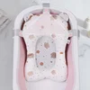 Baby Shower Bath Tub Pad Non-Slip Newborn Bathtub Mat Safety Nursing Foldable Support Comfort Body Cushion Mat Pillow Cartoon 4