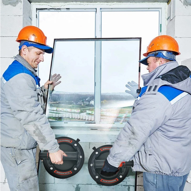 Vacuum Suction Cup 200kg Loading Capacity Heavy Duty Vacuum Spreader Tile Adsorption Granite Glass Lifting 8 Inch Cup electric vacuum lifter