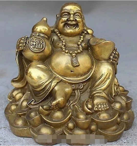 

Фэн-шуй, 6 дюймов, игрушка YuanBao, Ринган, статуэтка Будды, ручная работа