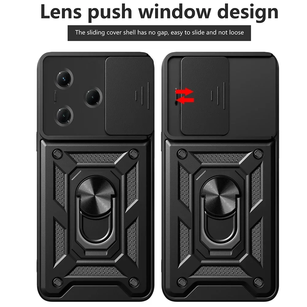 Phone Case Camera Protector Case Slide Camera Funda for ZTE Axon 50 Lite