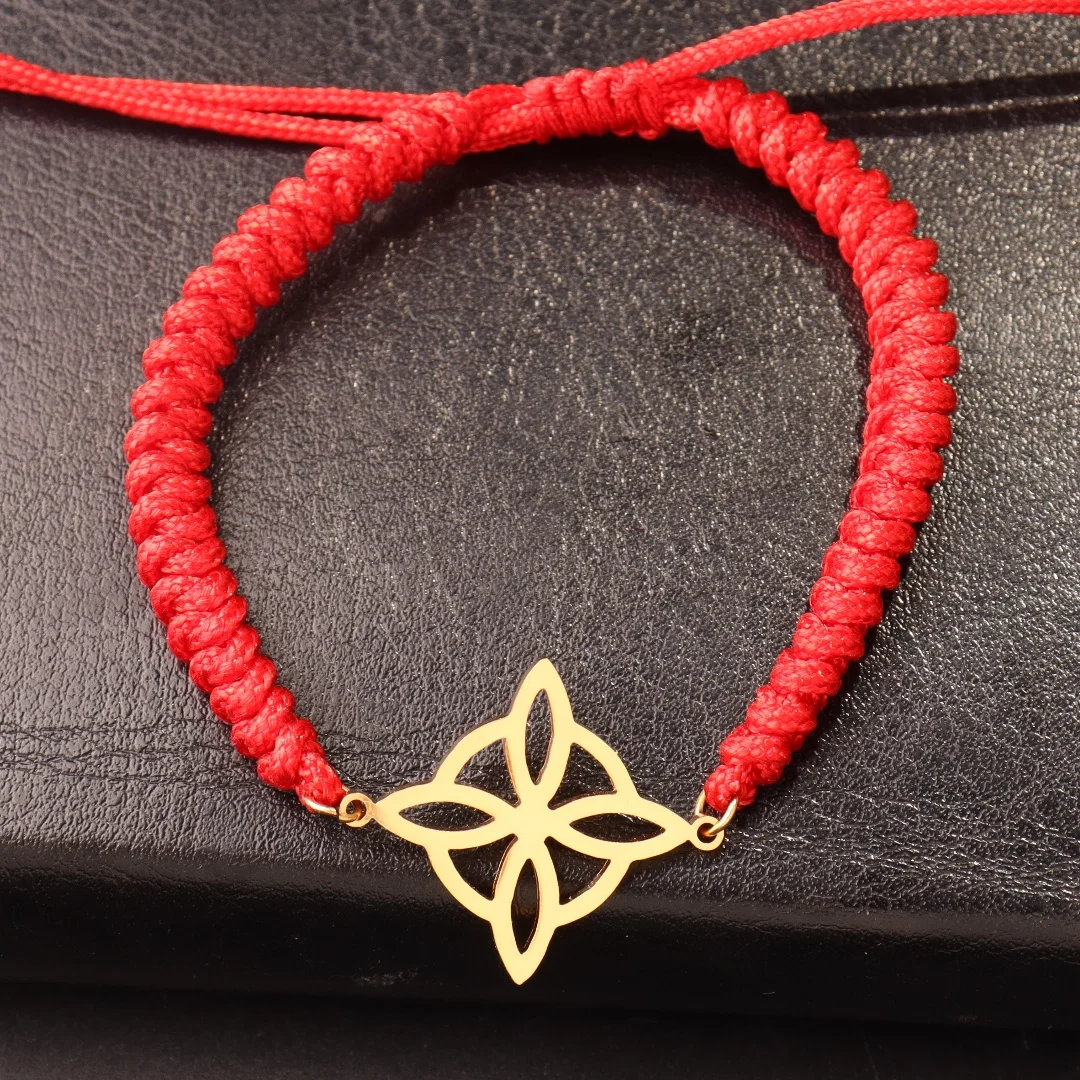 Hexenknoten-Armbänder für Frauen und Mädchen, geschichteter Edelstahl, Hexerei, Pulsera-Amulett, Schmuck, Geschenke – Detail 5