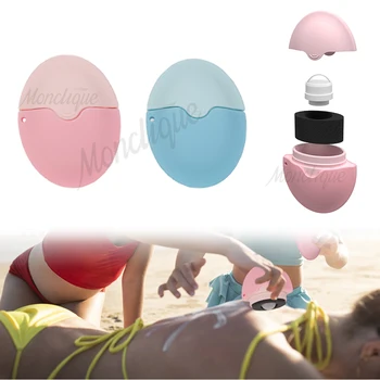 Silicone Sunscreen Applicator Roller Sponge Sub-bottling Portable Repeatable Filling Use Makeup Outdoor Travel Body Care Tools 1