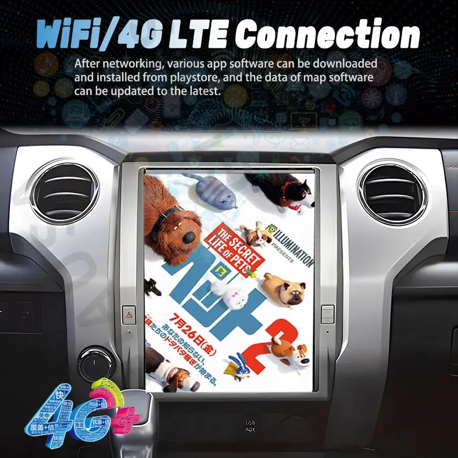 

12.1" Tesla Android 12 Screen Autoradio For Toyota Tundra Sequoia 2014-2020 Radio GPS Stereo Carplay Car Multimedia Video Player