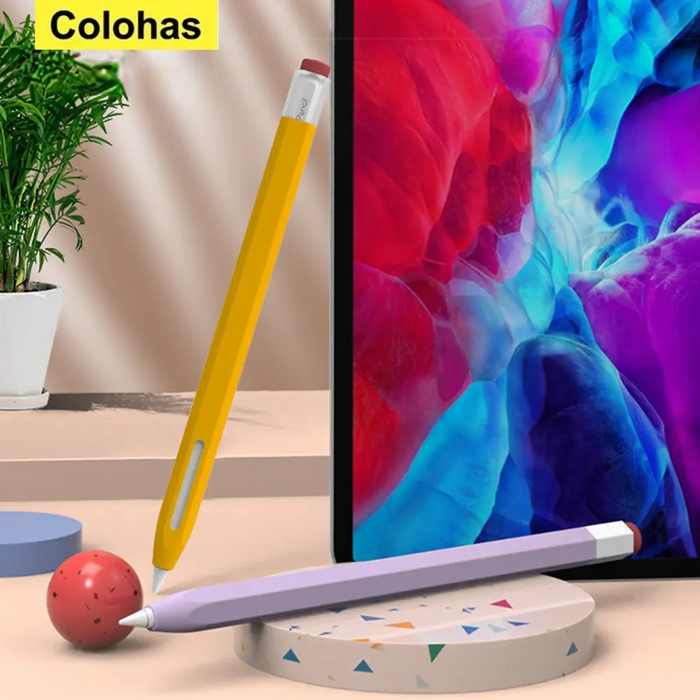 Stylus Cover Silicone Pen Case For Apple Pencil 1 2 Color Matching Stylus Protective Case Non-slip Anti-fall Ipad Pen 2 1 Cover - Tablet Pen - AliExpress
