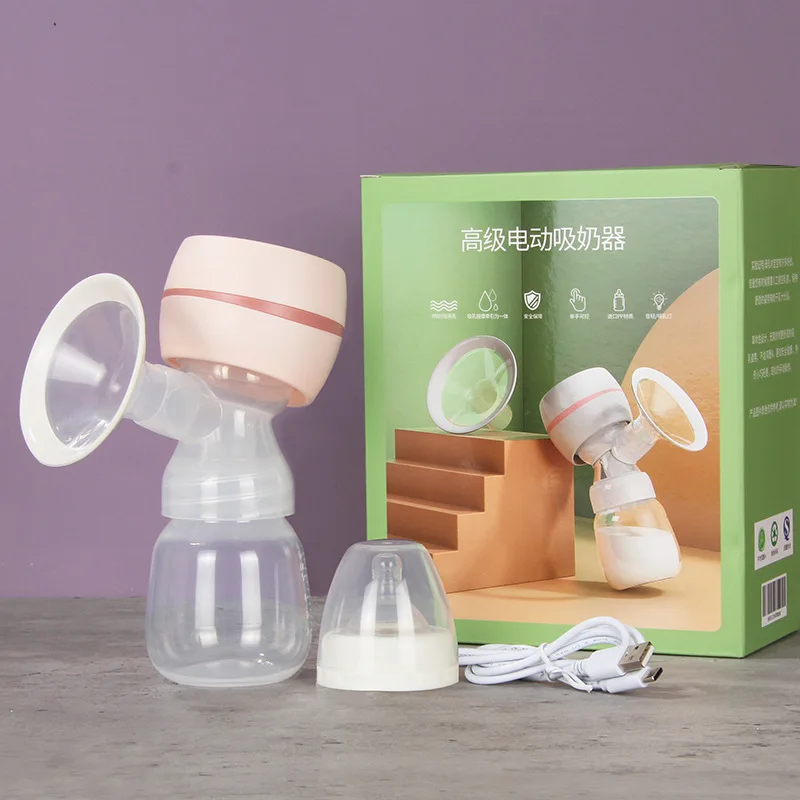 Electric breast pump intelligent LED screen integrated high suction breast pump postpartum low noise Milk Bottle