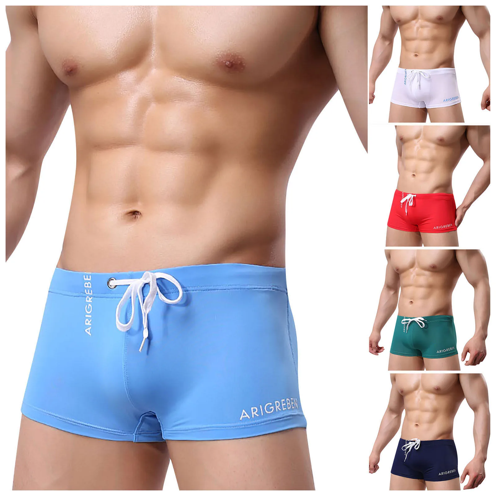 Men's Swim Shorts Summer Colorful Swimwear Men Swimsuit Swimming Trunks Sexy Beach Shorts Surf Board Male Clothing Pants