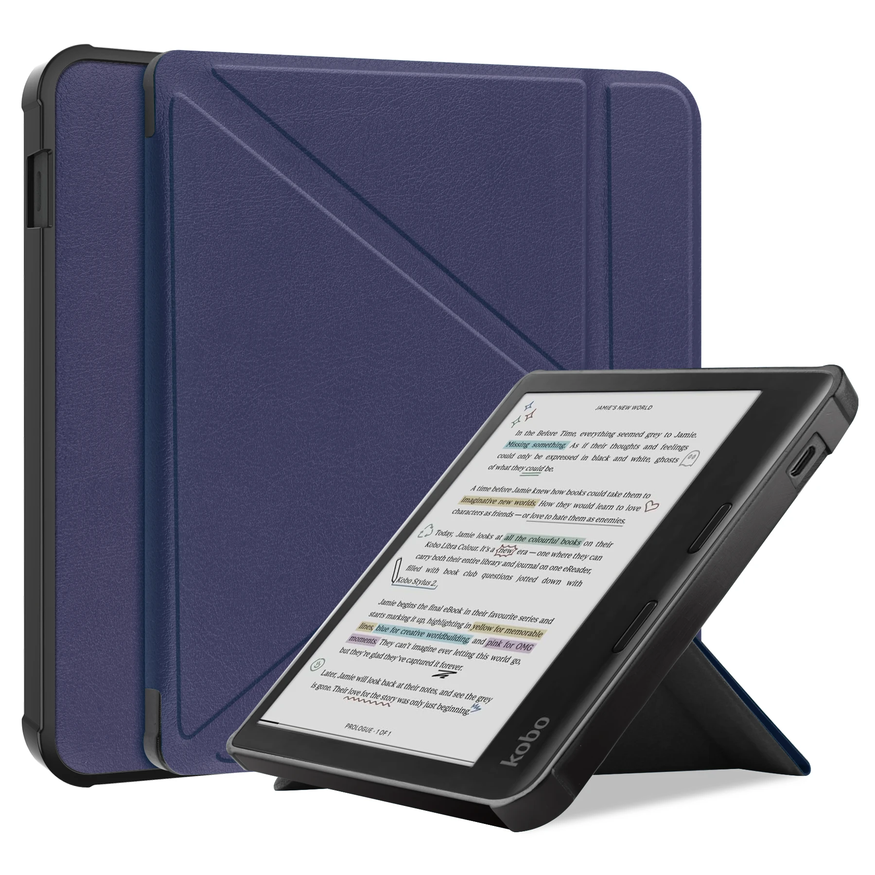 Magnetic Smart Cover with Soft TPU Back