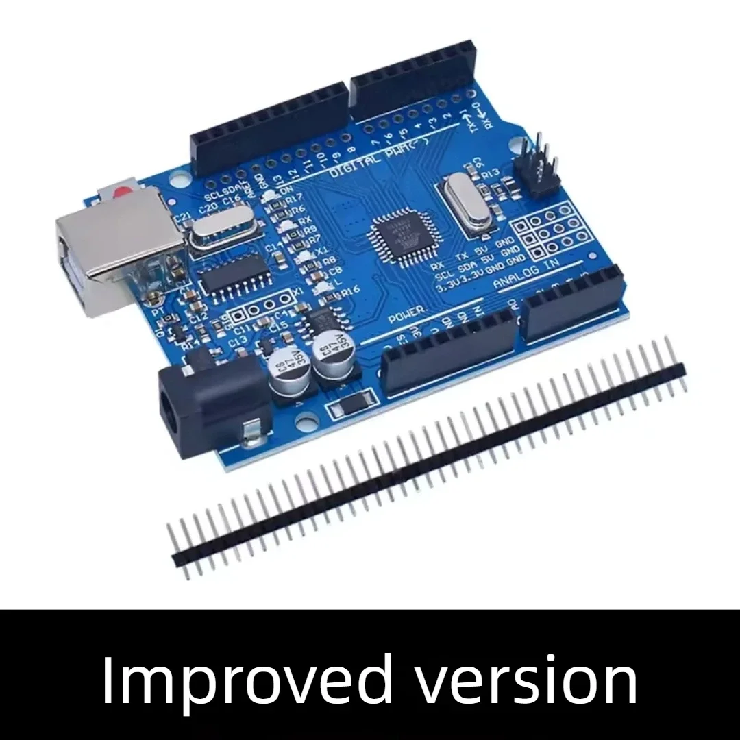 UNO R3 ATMEGA16U2 CH340G+MEGA328P SMD צ'יפ 16Mhz עבור Arduino UNO R3 לוח פיתוח רשמי ATEGA328P + כבל USB סט אחד