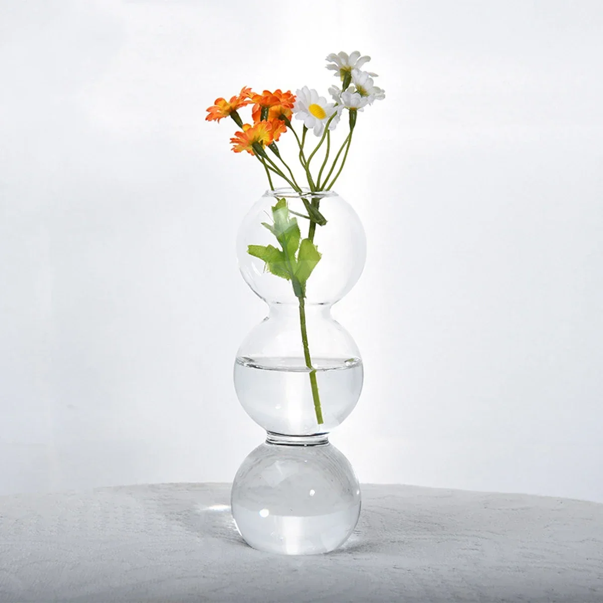 Creative Glass Bubble Vase Transparent Decoration