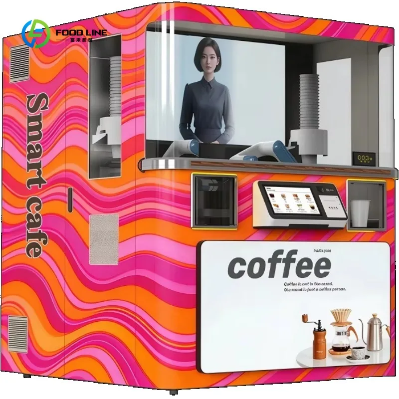Macchina Barista Robotica Intelligente Personalizzata con Braccio Cobot a 6 Assi, Unità Distributrice di Caffè Completamente Automatica con IA per Operazioni a Lungo Termine - immagine 4