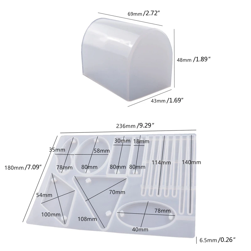 Set Di 8 Stampi In Silicone Per Forcine E Copricapo Fai-da-Te - Resina Epossidica, Morbidi E Riutilizzabili