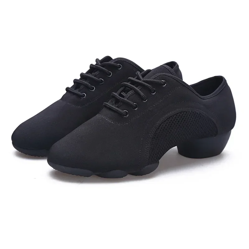 

USHINE 34-46 Men Latin Dance Shoes Adult Teacher Shoes Soft Teacher Dance Shoe Oxford Latin Shoes Women Cloth Heel 3cm