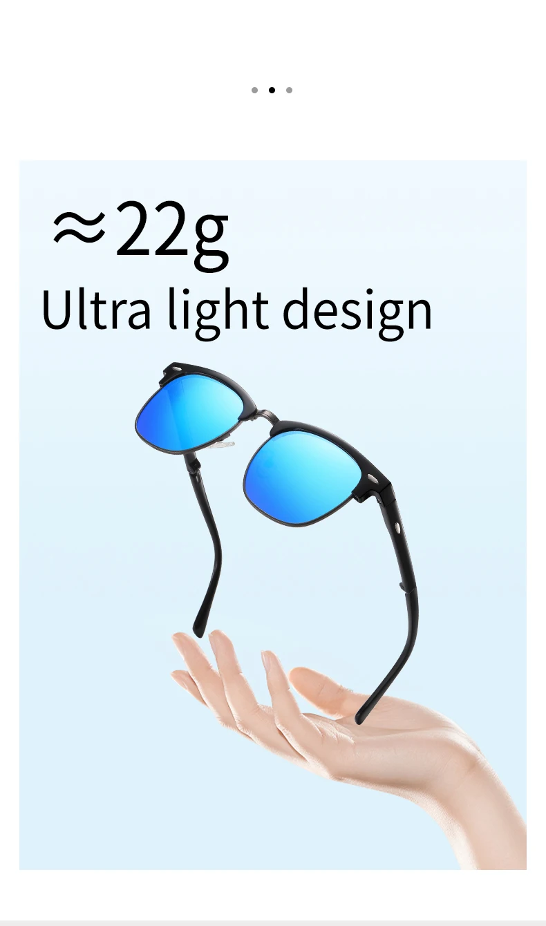 Foldable Polarised Sunglasses For Men And Women, Ultra-light Style_voghion.com