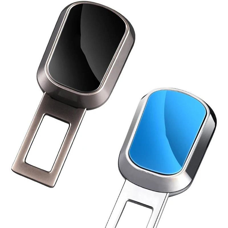 Car Safety Belt Buckle Extension Clip Seat Belt Buckle Metal Socket Plug Extender Tool One Button To Release Insert Socket