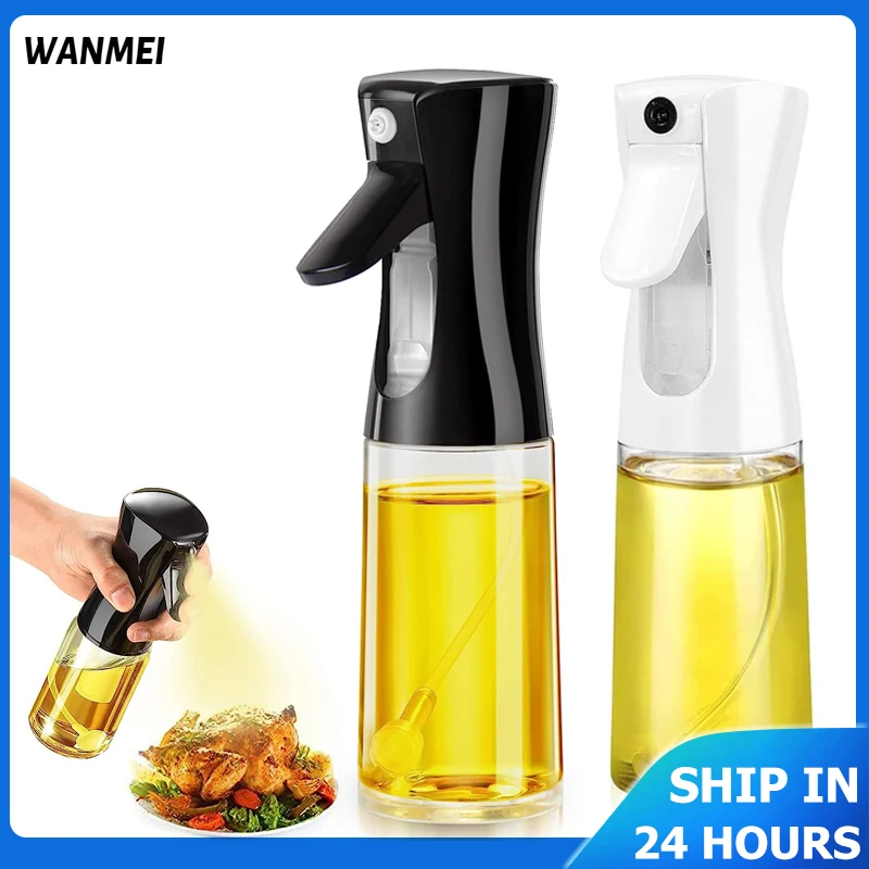 

200ml Spray Bottle Olive Kitchen Rociador De Aceite BBQ Glass Cooking Mister Oil Spray Bottle Multi-function Water Spray Bottle