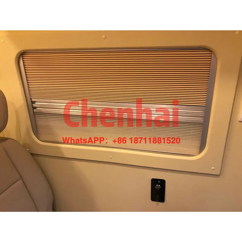 

camper sunblind MPV manual Customized curtain with Window screening campervan sunshade with Honeycomb cloth