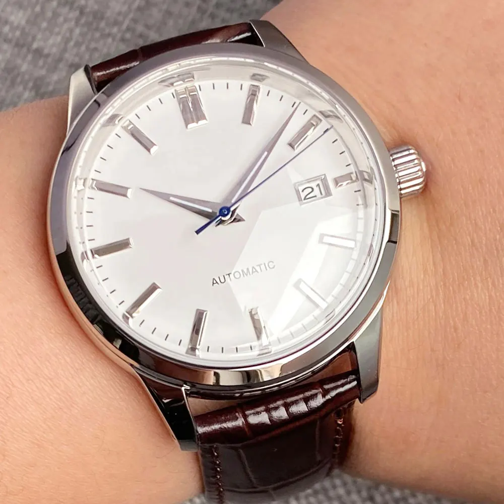 Diver 200M Waterpoof Tandorio 40Mm Automatic Japan Nh35A Men Dream White Glacier Blue Pink G Watch Double Dome Sapphire Crystal