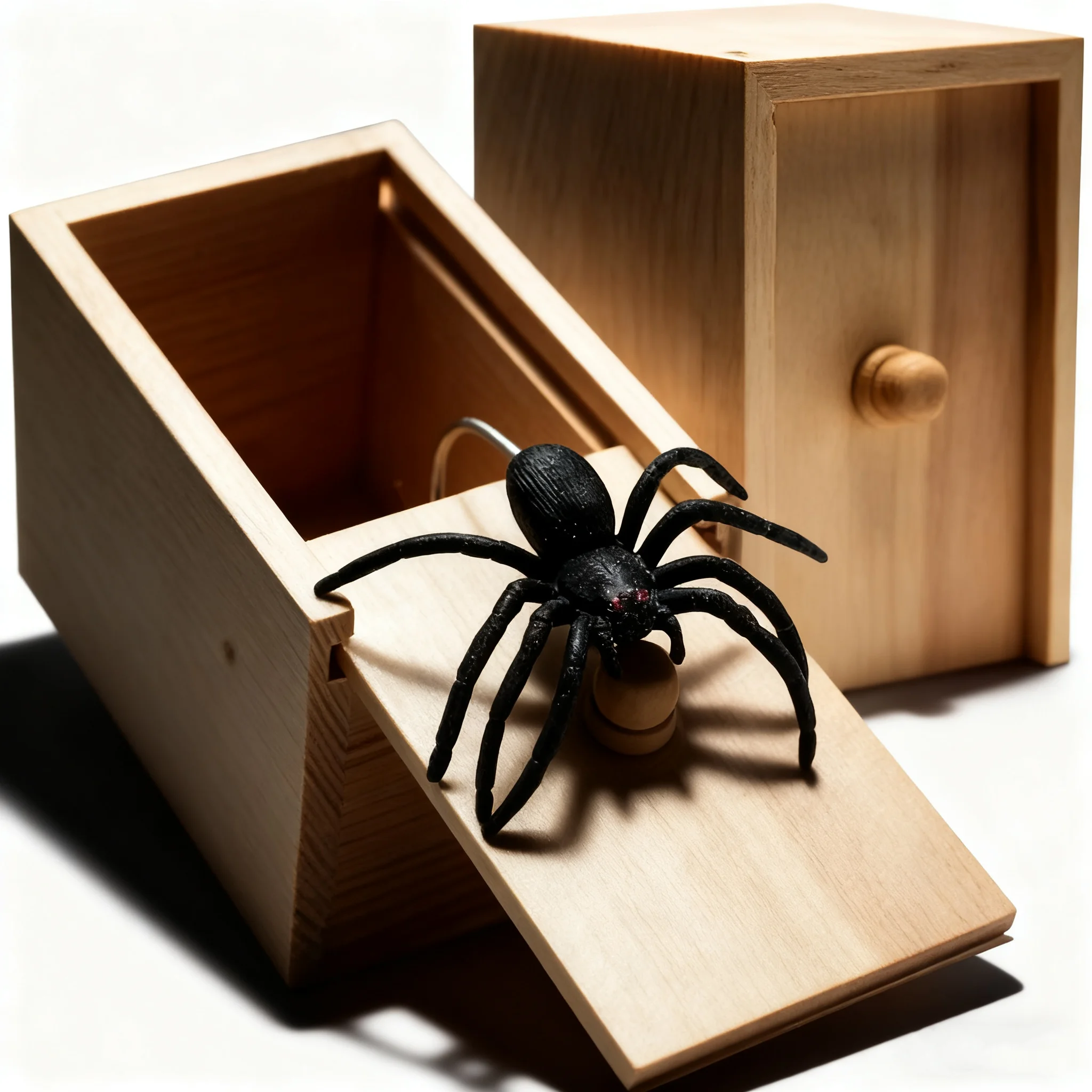 Funny Middle Finger in Box & Spider box - Novelty Desk Decor Gag Gift for Halloween/Christmas/Birthday, Stress-Relief Office Toy 2