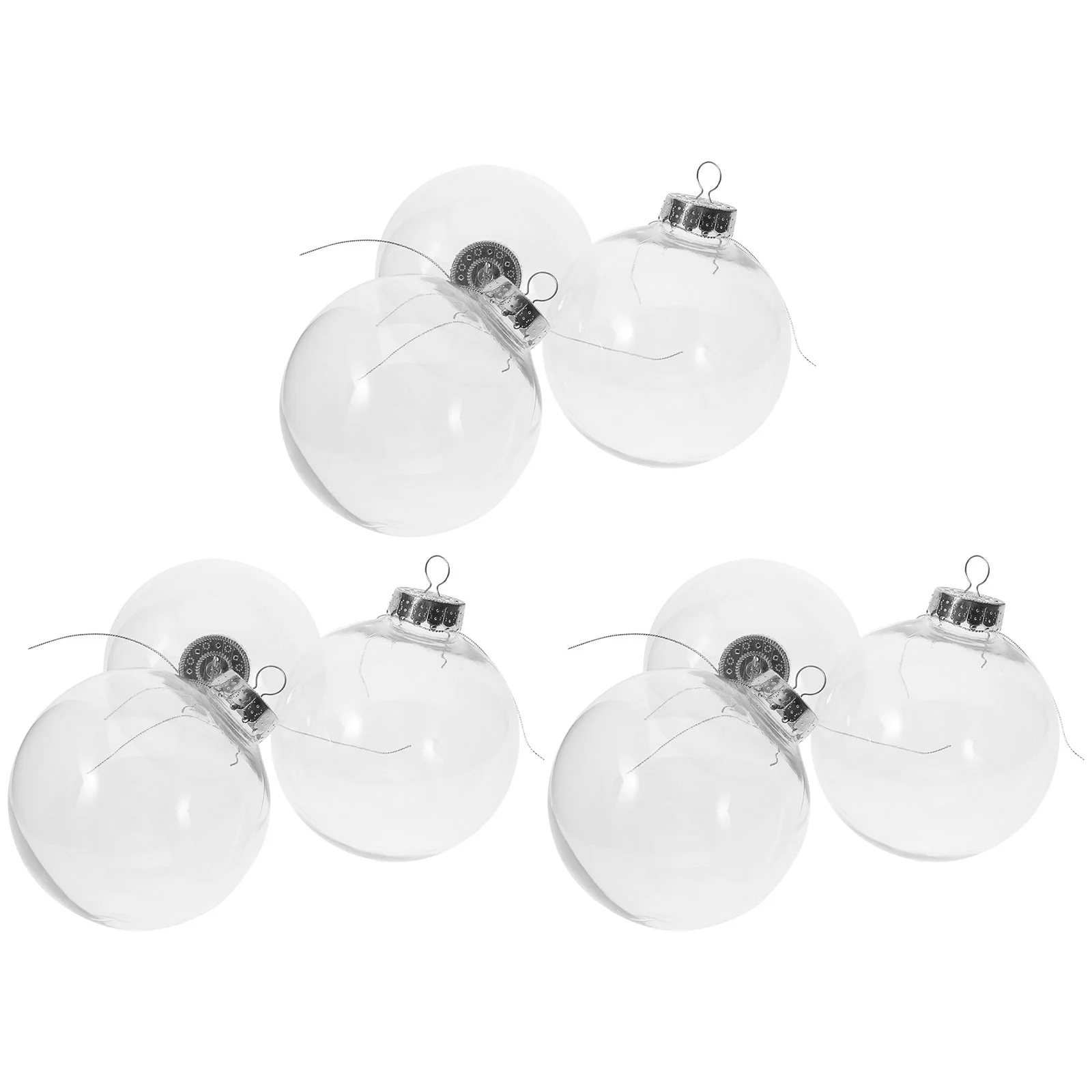 

Clear Christmas Plastic Ornament Ball Fillable Ball Ornaments Hanging Christmas Spheres Diy Craft Xmas Tree Wedding