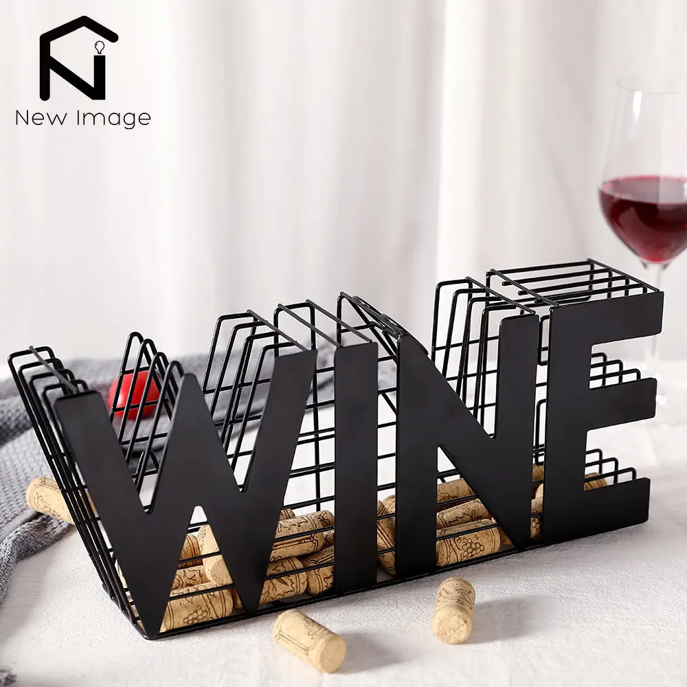 โมเดิร์นผู้ถือ Cork Wine-13.5 "ความยาวความอดทนสีแดงไวน์ไวน์ Rack สำหรับเคาน์เตอร์ครัวไวน์ตู้การตกแต่งบ้าน 1