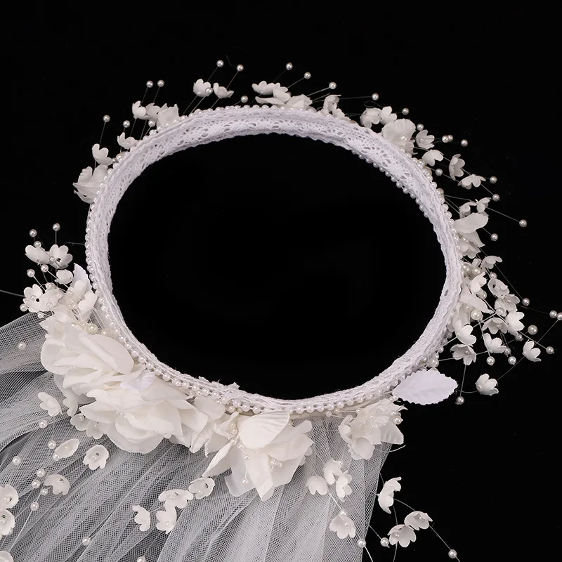 Bridal Veil Wedding veil White Ivory Cathedral Long Lace Edge with Comb Accessories Bride Veu