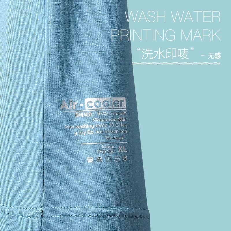 Men's Home Wear Pajamas Set Summer Pure Cotton Thin Short Sleeve Casual Breathable 2022 New Fifth Pants