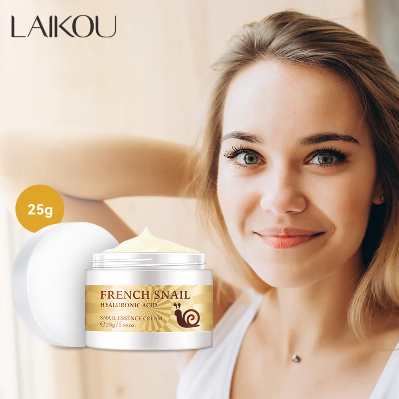 Snail Face Cream Hyaluronic Acid Facial Hydrate Day Cream Brighten Collagen Moisturizing Nourish Korea Refreshing Skin Care anskin modeling mask powder 240g hot diy spa collagen hyaluronic acid soft face anti aging care korea cosmetics