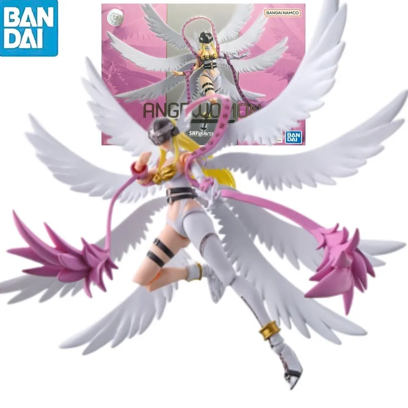 

Hot In Stock Bandai Original Shf Limited Edition Digimon Adventure Angewomon Kit Anime Action Finished Models Collection Boy Toy