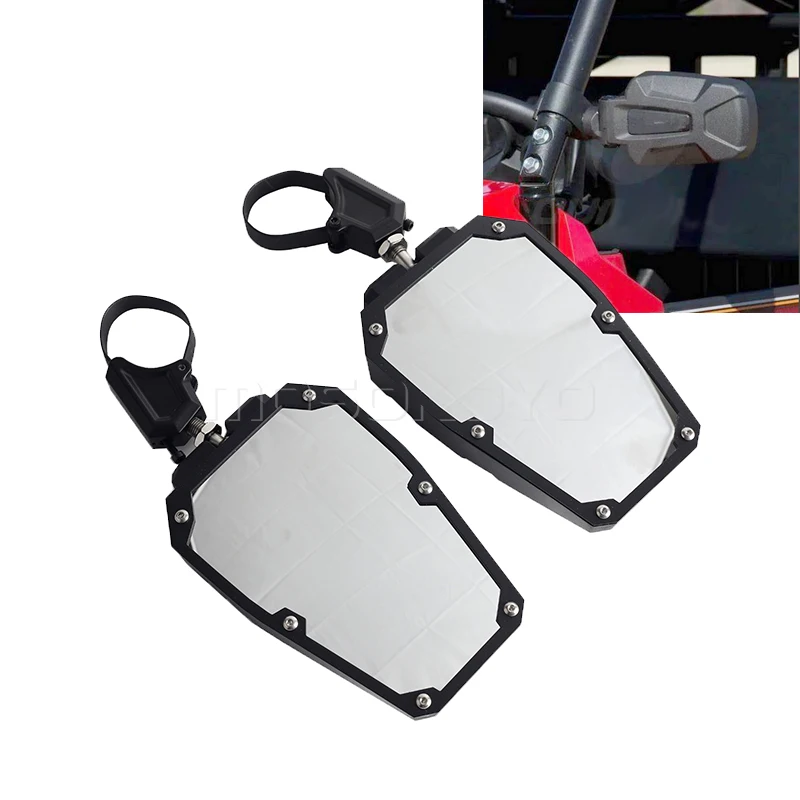 

Side Rearview Mirror 1.5-2" Roll Bar UTV For Polaris Ranger RZR PRO XP/XP4 1000 800 Can-am Maverick X3 Arctic Cat Honda Pionner