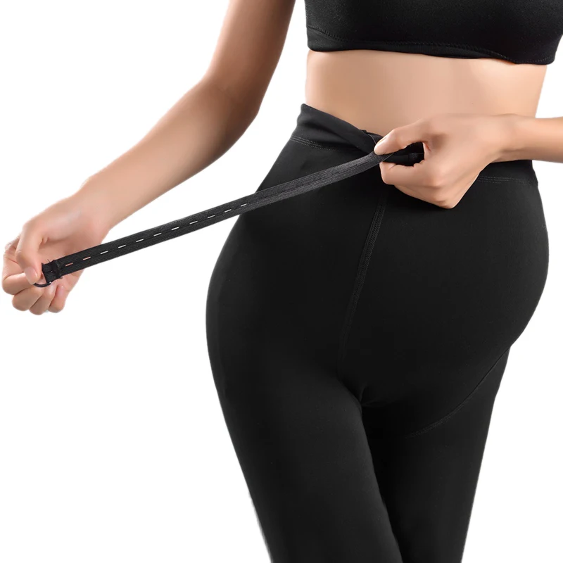 

New High Spandex Leggings Pregnant Women Fall Winter Thick Warm Stretchy Black Pants Knit Fleece Woman Jeggings Seamless Leggins