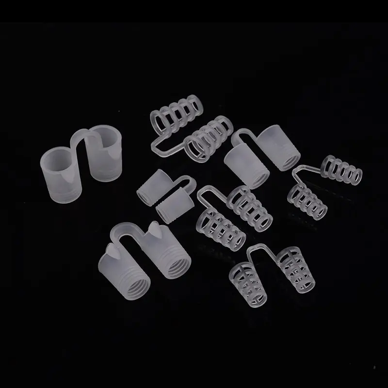 Silicone Anti Snoring Nose Vents Clip 8Pcs 4 Sizes Snoring Stopper Nasal Dilator