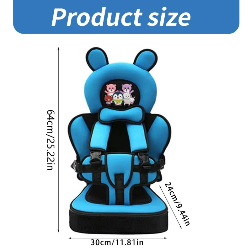 Travel Friendly Baby Seats Cushions with Secure Belt for Car Strollers Chairs