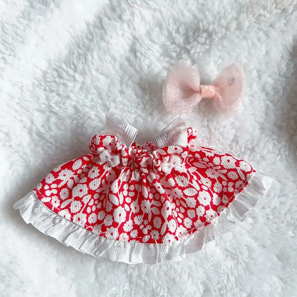 thumbnail image 1 of Mini ropa de felpa para muñecas, traje de 17cm, accesorios para Kpop, Exo, Labubu II, Idol, falda, monos, ropa DIY, 1 of 5