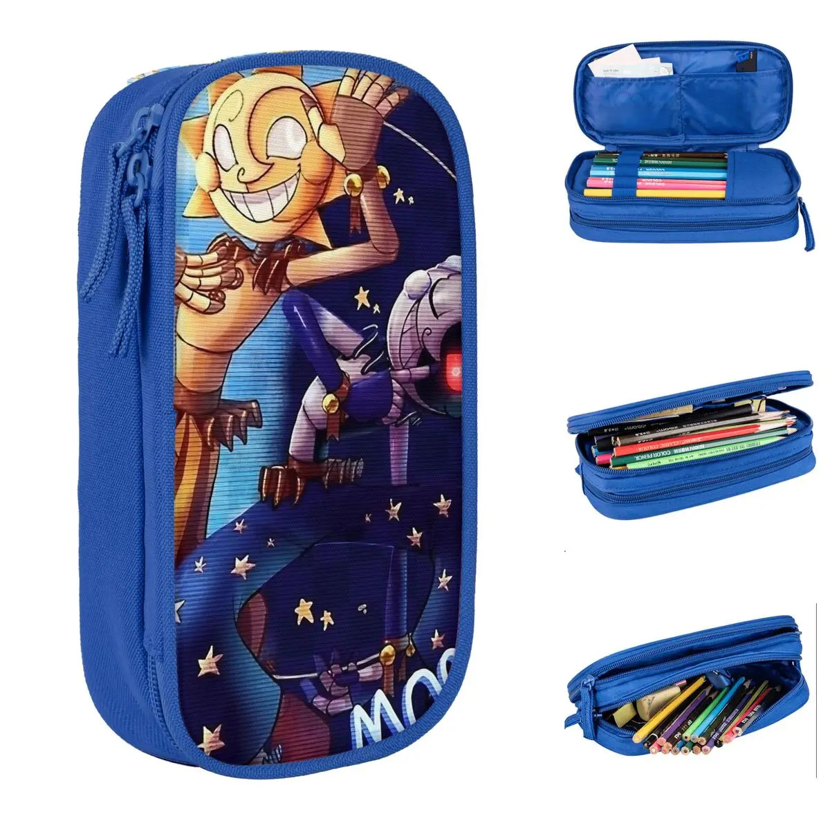 Sunnydrop Moondrop Fnaf Security Brake Pencilcases Pen For Student Pencil Bags Materiale Scolastico Cancelleria Cosmetica