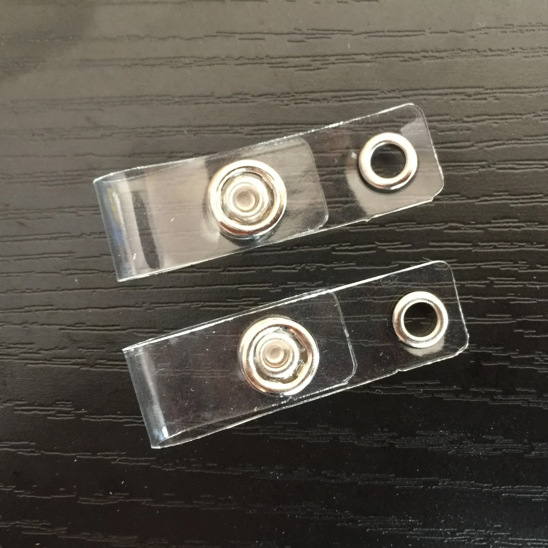 새로운 도착 10 개/몫 고품질 투명 투명 ID 카드 홀더 매는 밧줄 이름 카드 키 체인 배지 홀더 액세서리