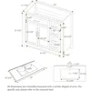 36 Inch White Modern Bathroom Sink with Sink, Storage Cabinet with 3 Drawers, Independent Bathroom Sink 2